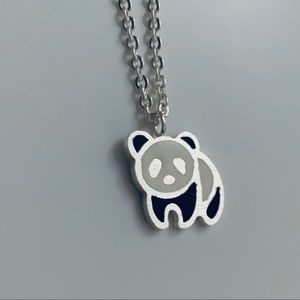 Adorable Panda Necklace in Gold or Silver